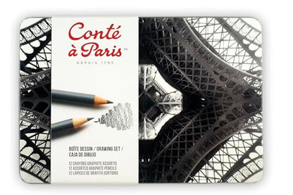 12 Count Assorted Graphite Pencil Drawing Set