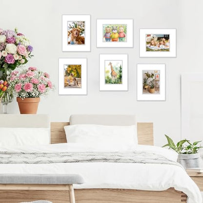 15 Pack White Picture Mats 12x16 for 8.5x11 Photos