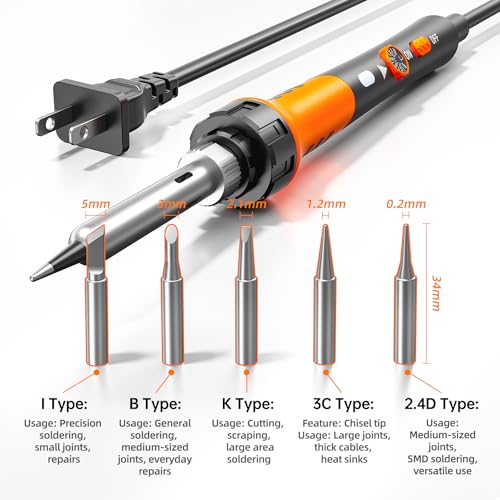 60W Adjustable Temperature Soldering Iron Kit