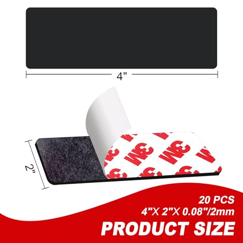 Magnetic Strips with Adhesive Backing (20 Count)
