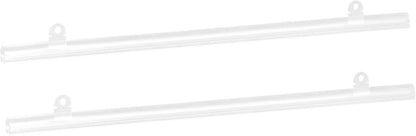 MECCANIXITY PVC Poster Hanger Rail Poster Strip Bar 40cm/16inch Clear with Clips for Poster, Map, 4 Set
