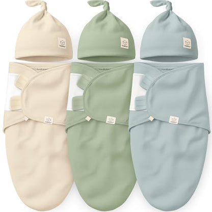 3pk Organic Swaddles for Newborns Girls