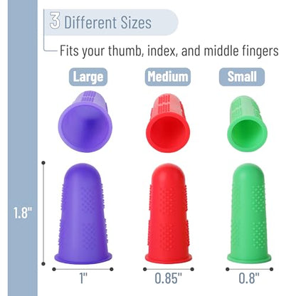 Silicone Hot Glue Gun Finger Caps (24 Count)