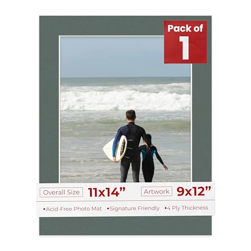 11x14 Mat Bevel Cut for 9x12 Photos