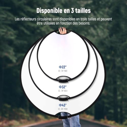 80cm Light Reflector with Handle & 3