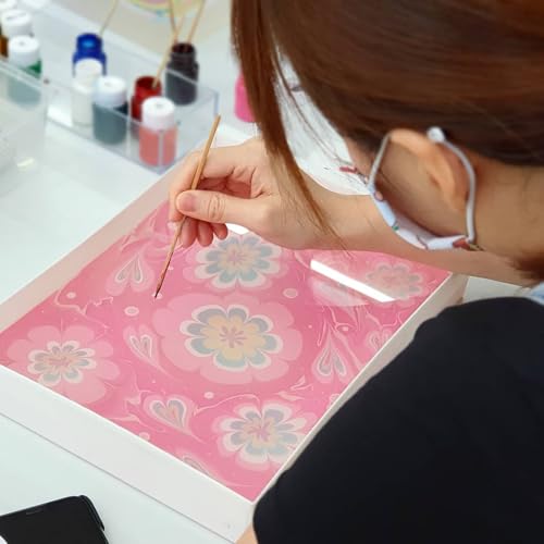 54 Pcs Water Marbling Paint Kit