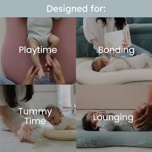 Organic Newborn Baby Infant Lounger Pillow & Travel Bag