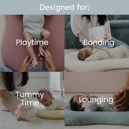Organic Newborn Baby Infant Lounger Pillow & Travel Bag