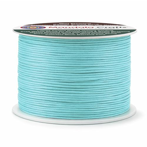 0.5mm Mint Waxed Cord