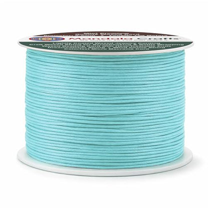 0.5mm Mint Waxed Cord