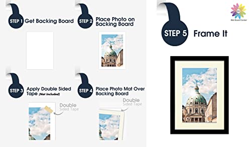 Mat Board Center 10 Pack 5x7 Photo Mats for 4x6 Picture
