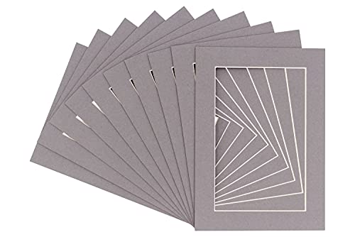 Pack of Ten Acid Free 11x14 Mats Bevel Cut for 9x12 Photos (10 Count)