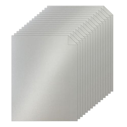 40 Sheets Silver Shimmer Cardstock 8.5 x 11 Metallic Paper 75lb (40 Count)