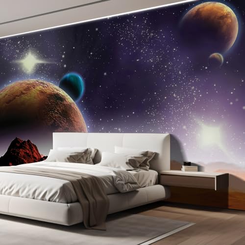 Wall Sticker Wall Mural Peering into a Vibrantly Colored Space