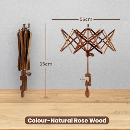 Wooden Umbrella Yarn Swift for Knitting & Crochet