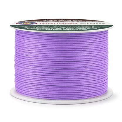 0.5mm Lavender Waxed Cord