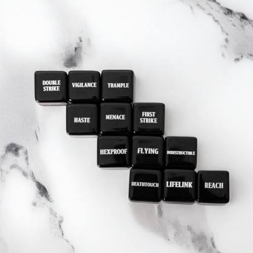 48 PCS MTG Counter Token Dice Abilities Keyword Counters Bulk Creature Stats Buff Magic The Gathering Tokens Dice Set with Bag TCG Card Games Accessories (48 Count)