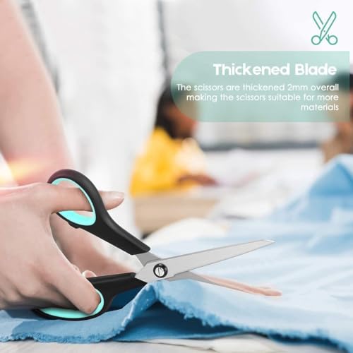 8.5" All Purpose Sharp Black Scissors (24 Count)