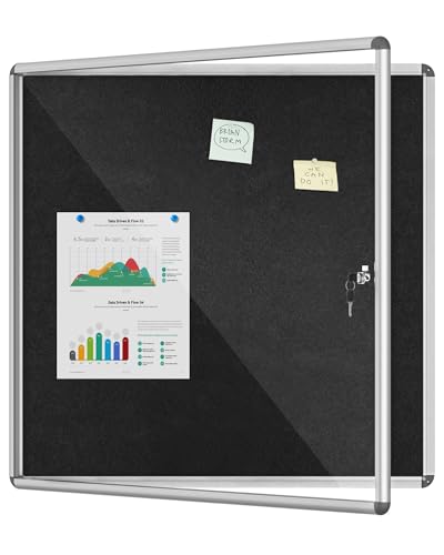 38"x38" Enclosed Bulletin Board