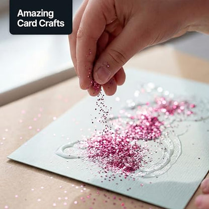 Craft Glitter Shaker Dark Rose Pink 130g Ultrafine (4.5 Ounce)