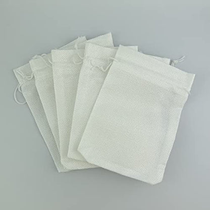 Pack of 25 Burlap Gift Bags with Drawstring Linen Jewelry Pouches Wedding Hessian Jute Bags for Birthday and Treat Pouches Party Wedding Favors Gift