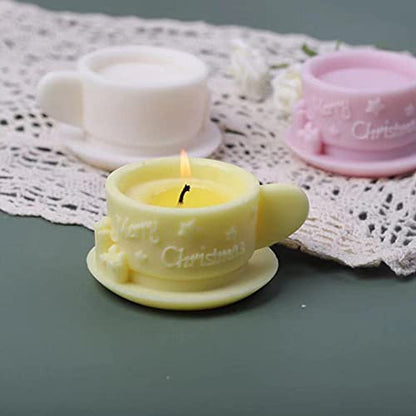 Christmas Milk Tea Cup Shaped Candle Mold