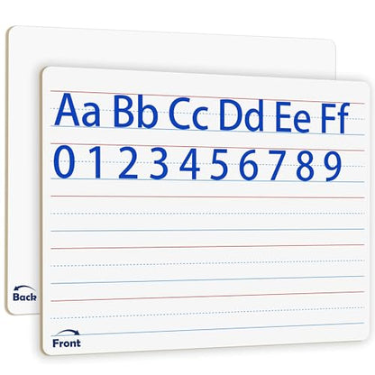 2pack 9x12 inches Dry Erase Board Lapboard Reusable Lined Erasable Ruled Writing Note Pad Lapboard (2 Count)