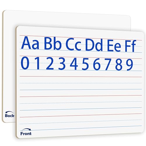 2pack 9x12 inches Dry Erase Board Lapboard Reusable Lined Erasable Ruled Writing Note Pad Lapboard (2 Count)