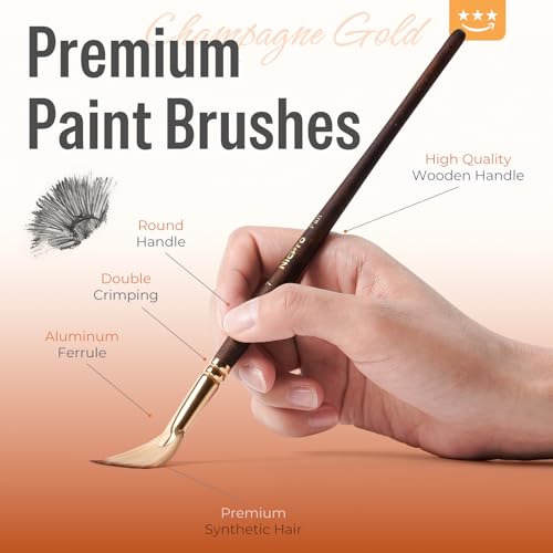 36pcs Paint Brush Set for Acrylic Painting (36 Count)