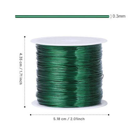 328FT 28 Gauge Jewelry Wire for Jewelry Making Copper Metal Wire for Crafts (328 Foot)