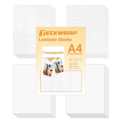 Laminating Sheets Clear Vinyl Laminate Sheets Sticker Paper for Inkjet Printer Printable Vinyl Stickers