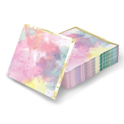 80 Pack Napkins Disposable Paper Towel Cocktail Dinner Party Decoration (80 Count)