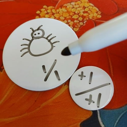 Dry Erase Reusable DND Tokens for RPG and MTG Counters (100 Count)