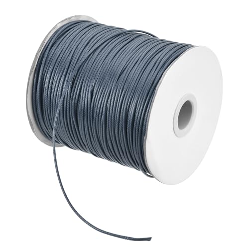 Waxed Cord 1.5mm Waxed Polyester Cord 175 Yard Wax String for Bracelet Making