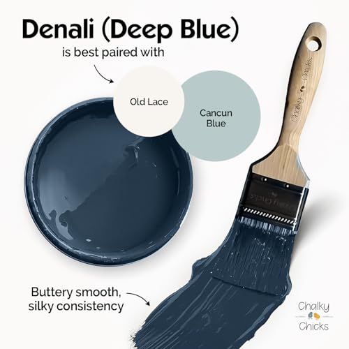 Deep Blue 4 Fl Oz Chalk Paint for Furniture All in One
