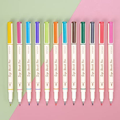 Brush Tip Marker Pens (12 Count)