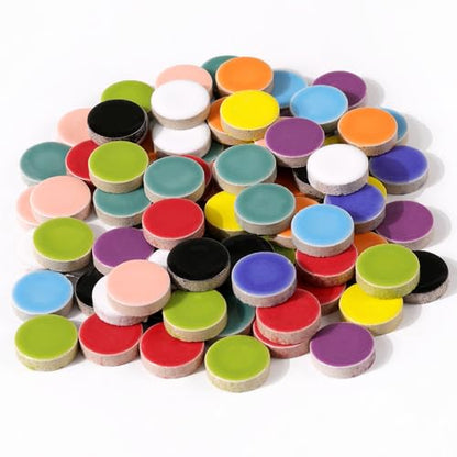 200g Ceramic Mosaic Tiles Pieces (150 Count)