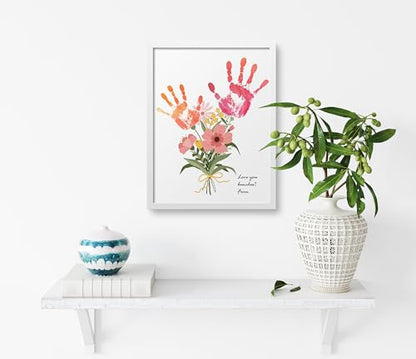Flower Bouquet Handprint Art Craft DIY Kit