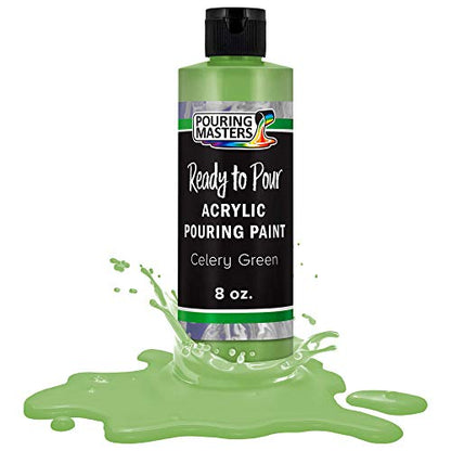 Celery Green Acrylic Ready to Pour Pouring Paint (8 Fl Oz)