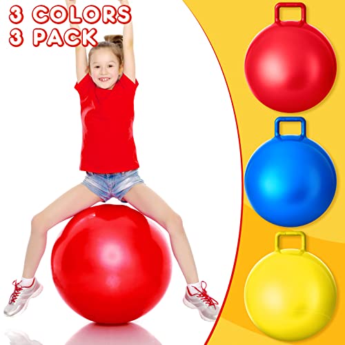 3 Pcs 20 Inch Bouncing Ball with Handle (3 Count)