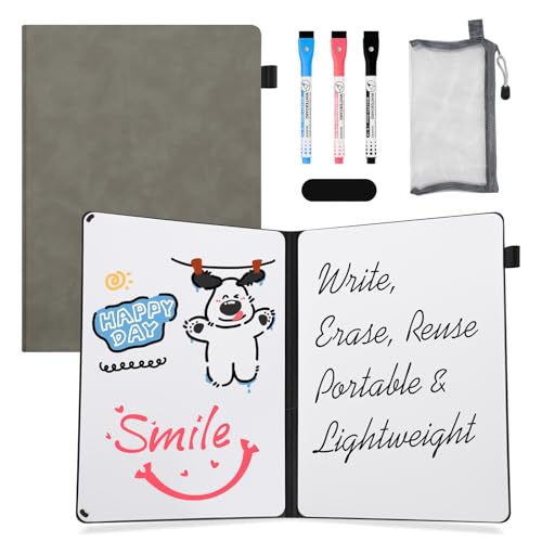Portable White Board Dry Erase Notebook