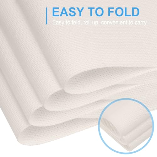 Cross Stitch Fabric 14 Count Aida Cloth 28 x 19 Inch Large Size Classic Reserve Cross Stitch Supplies Embroidery Fabric for Home DIY Craft Decoration Handmade