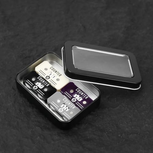 4Pcs MTG Life Counter Twin Digits with Metal Box