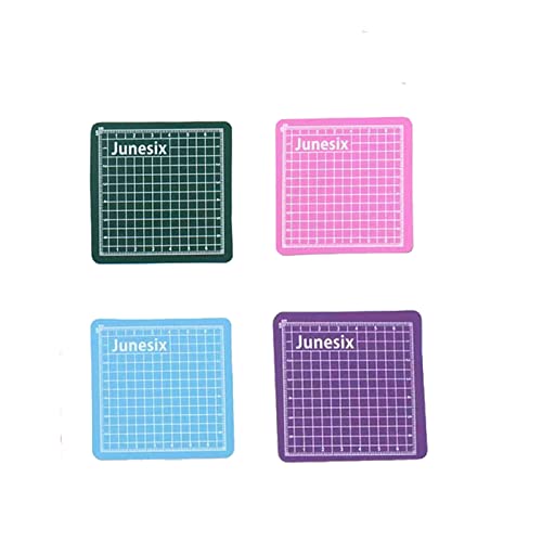 4PCS Mini Cutting Pad Self Healing Craft Mat Small Sewing Cutting Mat Non (4 Count)