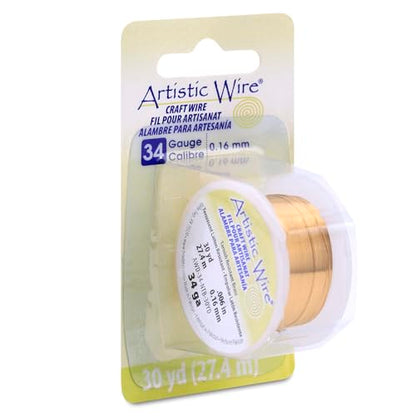 34 Gauge Tarnish Resistant Brass Craft Wire