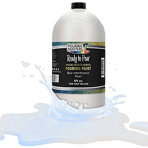 Pouring Masters Blue Interference Pearl Special Effects Acrylic Pouring Paint (64 Fl Oz)