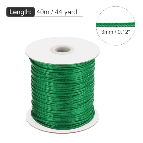 Waxed Cord 3mm Waxed Polyester Cord 44 Yard Wax String for Bracelet Making