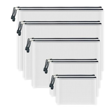 10 Pcs Zipper File Bags