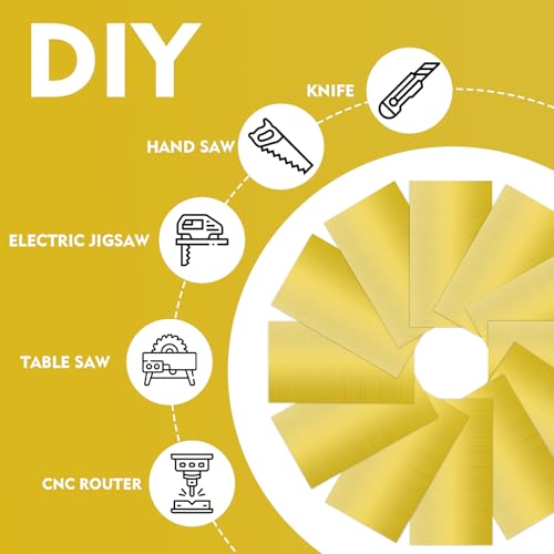 Laser Engraving Blank ABS Double Color Plastic Sheet (12 Count)