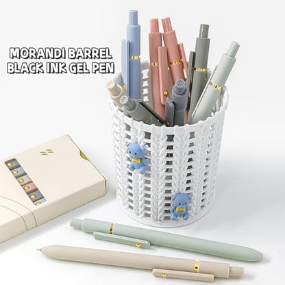 6 Pcs Gel Pens 0.5mm Quick Dry Black Ink Pens Fine Point Smooth Writing Pens (6 Count)